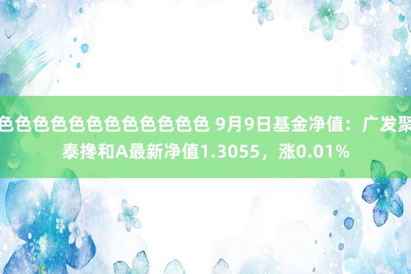 色色色色色色色色色色色色 9月9日基金净值：广发聚泰搀和A最新净值1.3055，涨0.01%