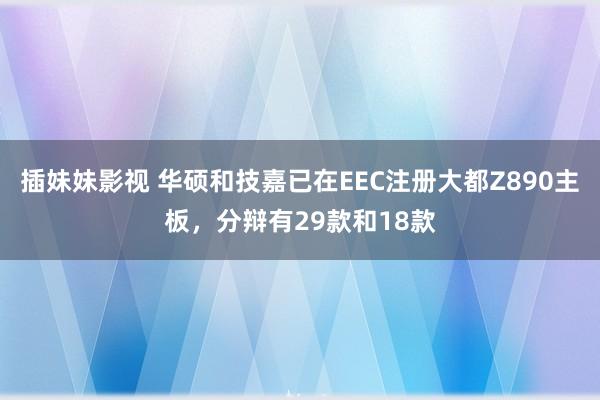 插妹妹影视 华硕和技嘉已在EEC注册大都Z890主板，分辩有29款和18款