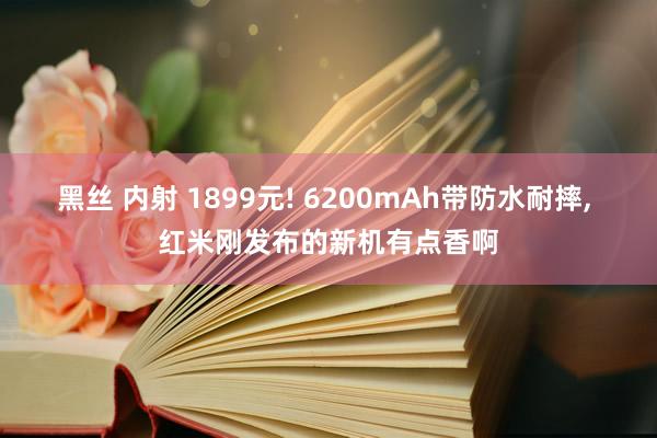 黑丝 内射 1899元! 6200mAh带防水耐摔， 红米刚发布的新机有点香啊