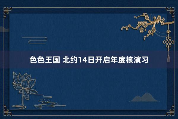 色色王国 北约14日开启年度核演习