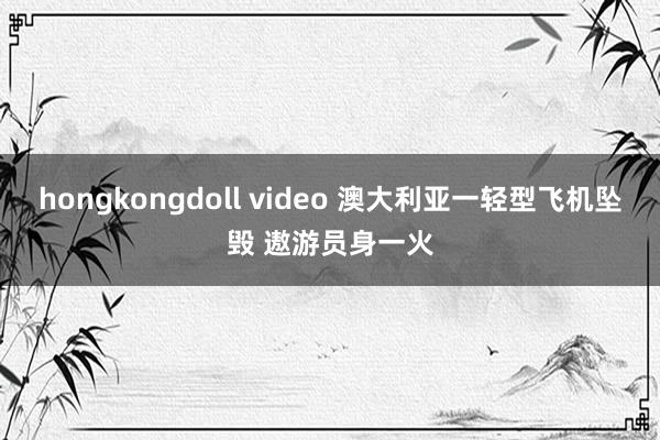 hongkongdoll video 澳大利亚一轻型飞机坠毁 遨游员身一火