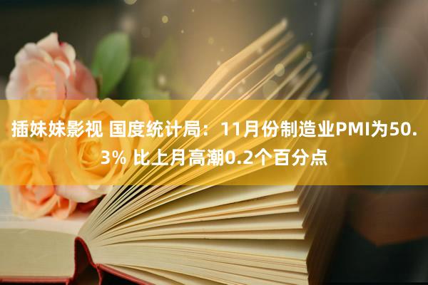 插妹妹影视 国度统计局：11月份制造业PMI为50.3% 比上月高潮0.2个百分点