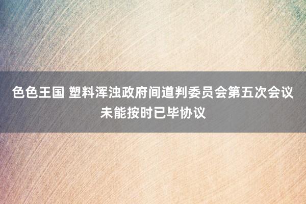 色色王国 塑料浑浊政府间道判委员会第五次会议未能按时已毕协议